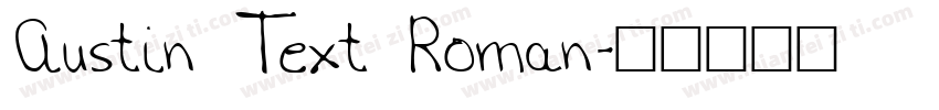 Austin Text Roman字体转换